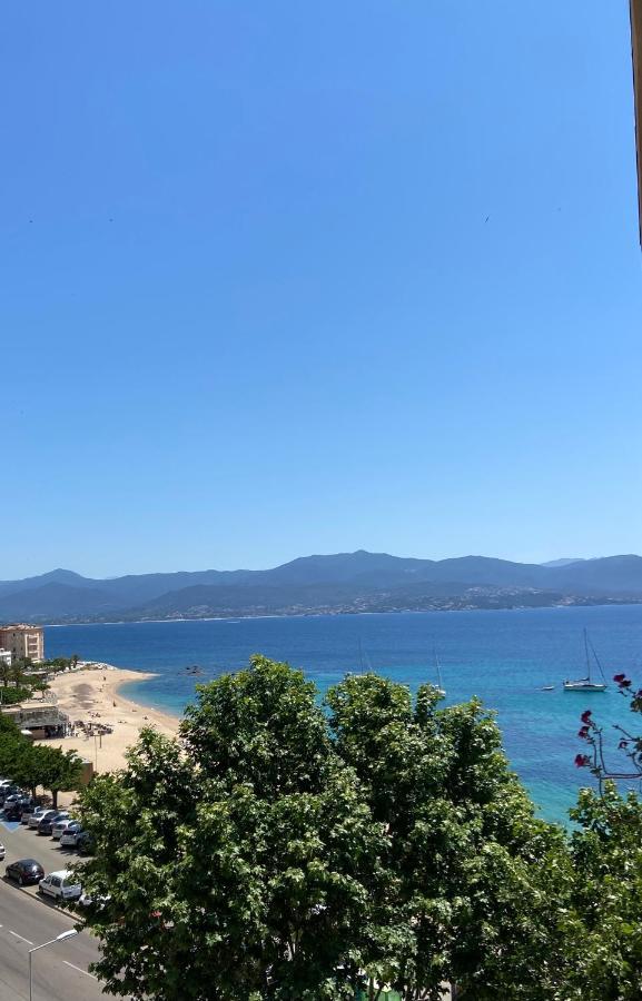 Ajaccio Magnifique T2 37M2 Centre Ville Vue Mer Au Bord De La Plage Neuf 4 Couchages Balcon Parking Prive Ferme Clim Wifi Luaran gambar